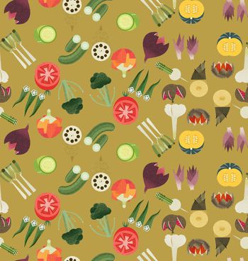 488717-复古蔬菜水彩大牌华亿平台B