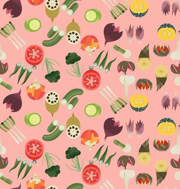 488718-复古蔬菜水彩大牌华亿平台B