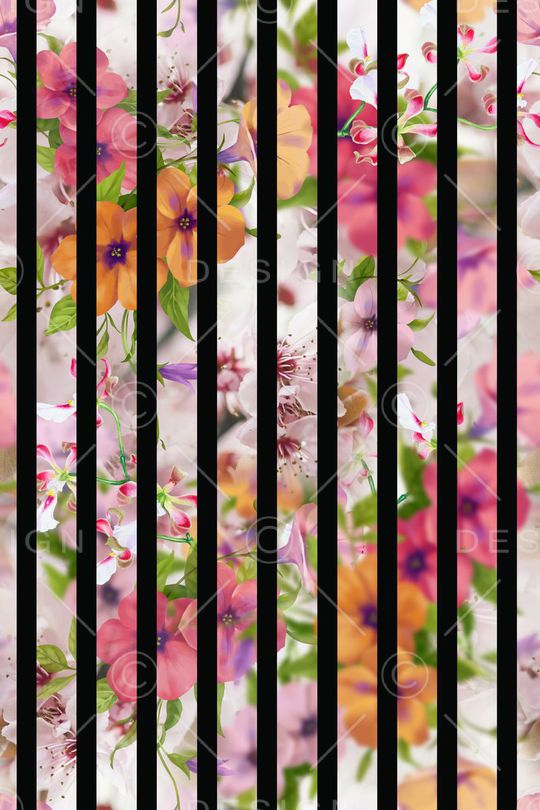 L.D~几何格子条纹印花华亿平台图片