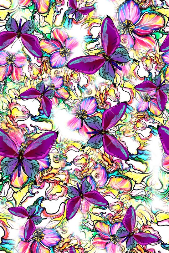 抽象印花华亿平台图片