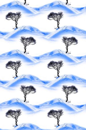 MAX-抽象自然风景印花华亿平台图片