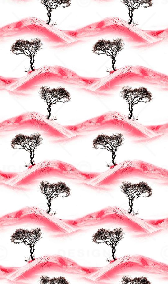 MAX-抽象自然风景印花华亿平台图片