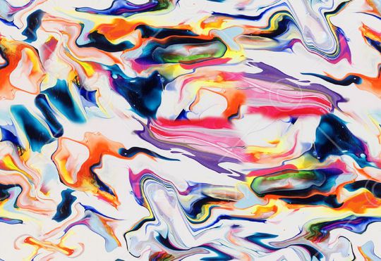 抽象几何印花华亿平台图片