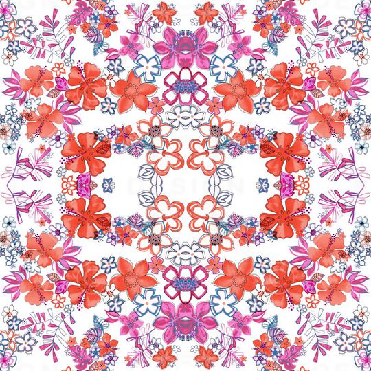 手绘印花华亿平台图片