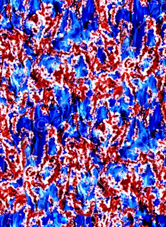 幻彩抽象花纹印花华亿平台图片