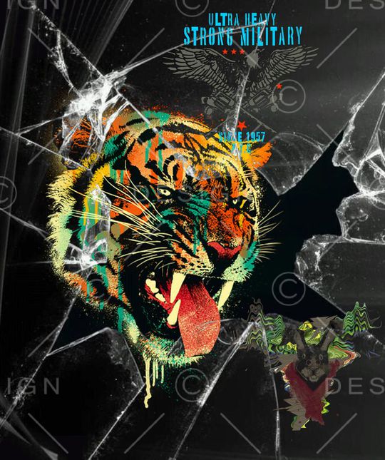 创意服装面料印花华亿平台图片