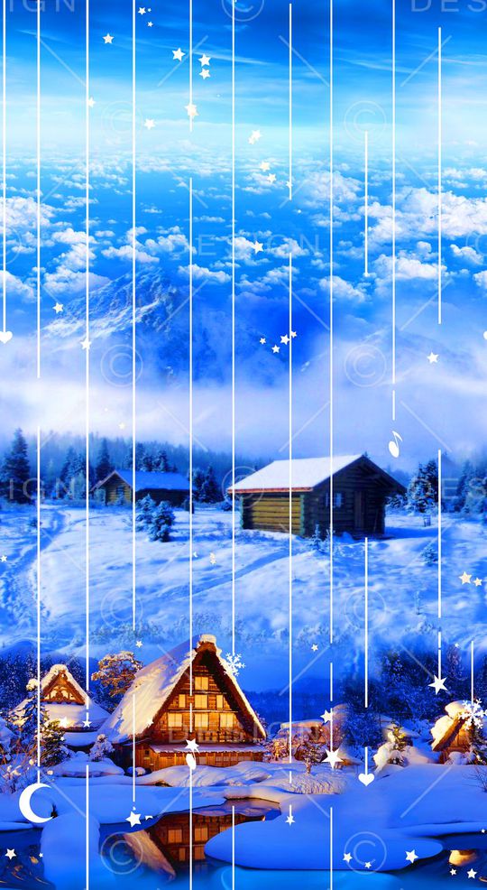 MAX-抽象自然风景印花华亿平台图片