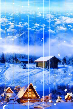 MAX-抽象自然风景印花华亿平台图片