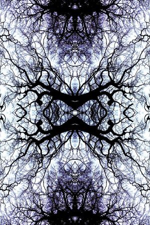 复古树木印花华亿平台图片