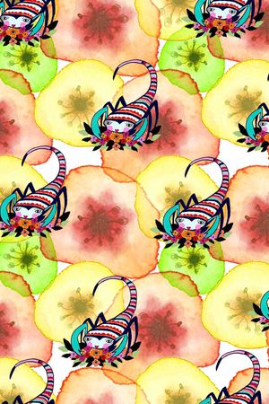 水彩印花华亿平台图片