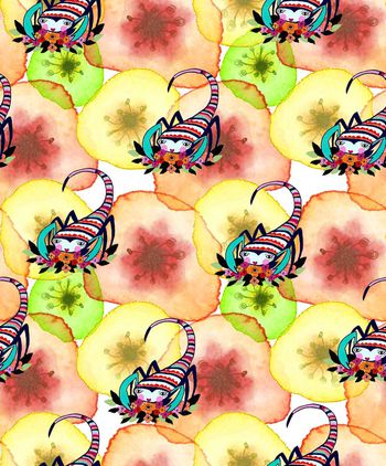 水彩印花华亿平台图片