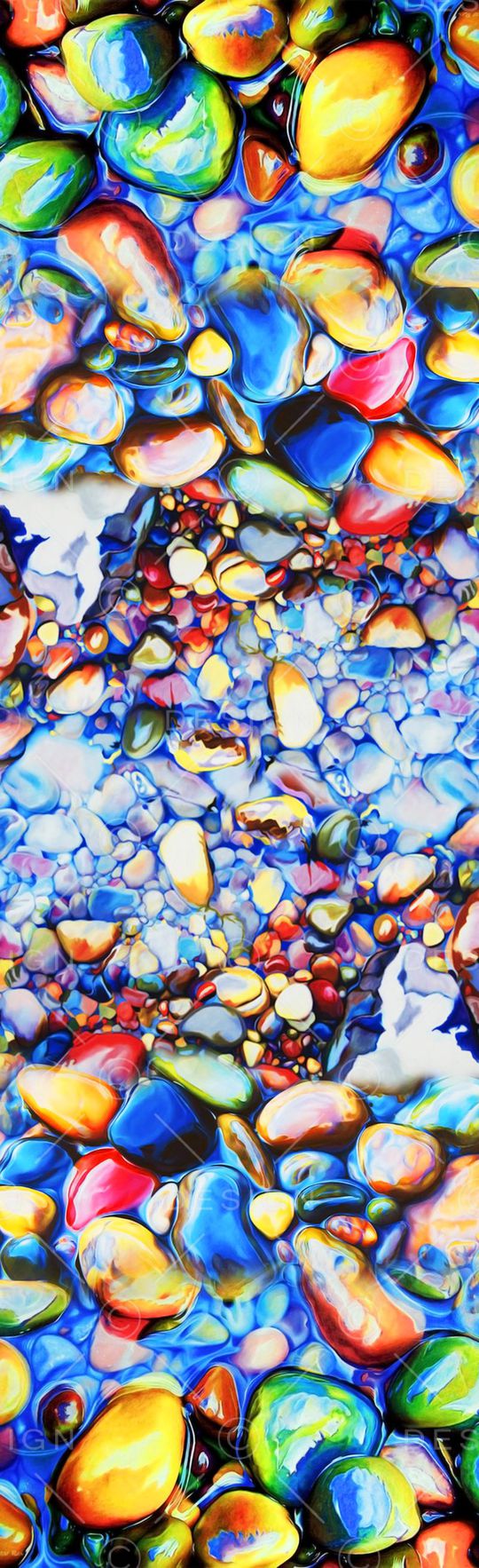 鹅卵石印花华亿平台图片