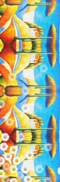 时尚复古印花华亿平台图片