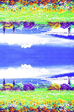 时尚写意印花华亿平台图片