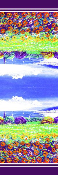 时尚写意印花华亿平台图片