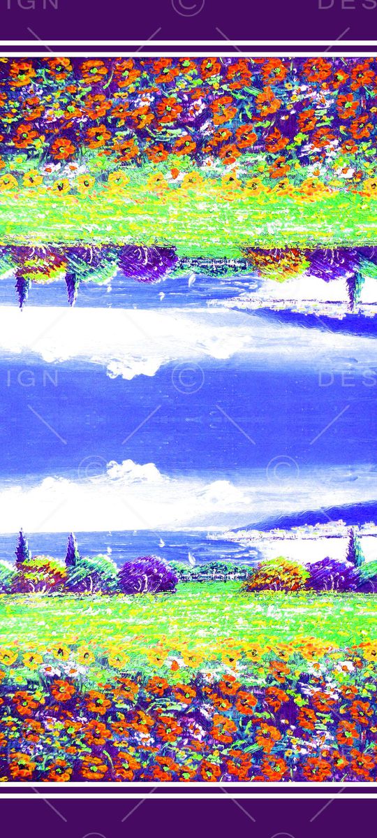 时尚写意印花华亿平台图片