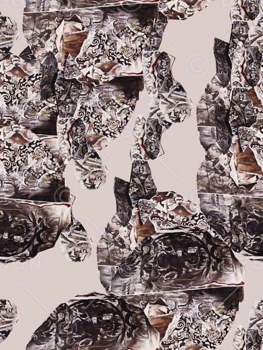 复古印花华亿平台图片