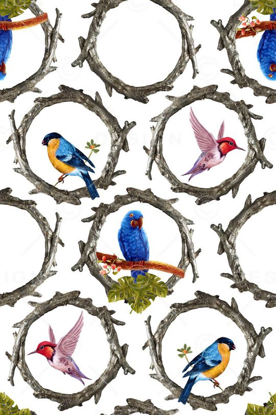 动物世界印花华亿平台图片