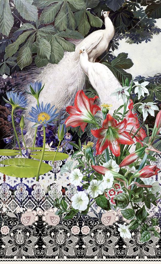 潮流时尚印花华亿平台图片