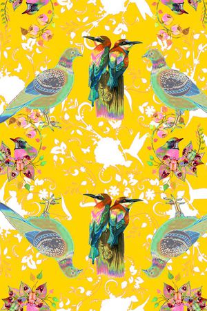 创意沙发布料图案印花华亿平台图片