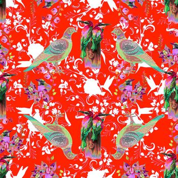 489281-鸽子花鸟沙发布艺