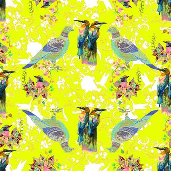 489286-鸽子花鸟沙发布艺