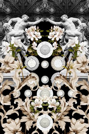 潮流时尚印花华亿平台图片