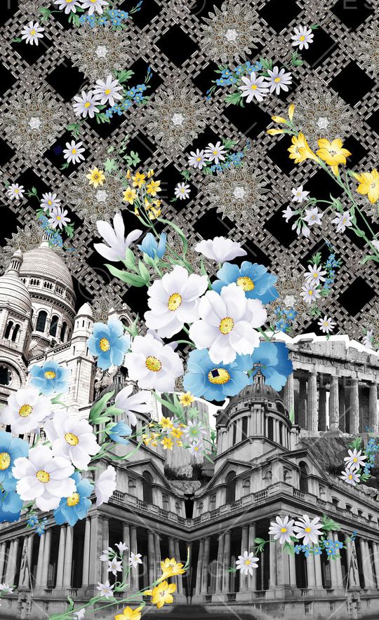 潮流时尚印花华亿平台图片