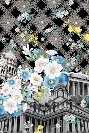 潮流时尚印花华亿平台图片