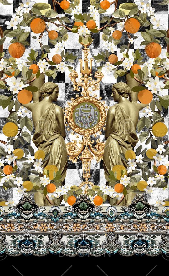 潮流时尚印花华亿平台图片