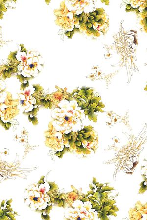 花卉抽象印花华亿平台图片