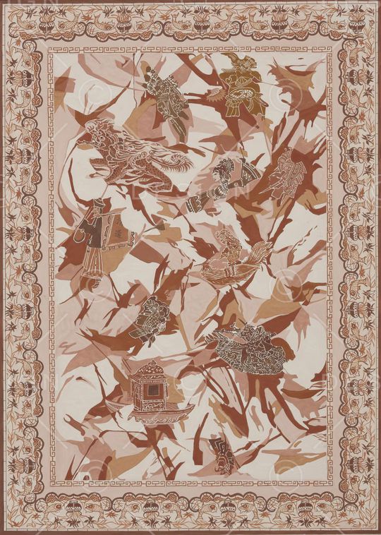 皮影印花华亿平台图片