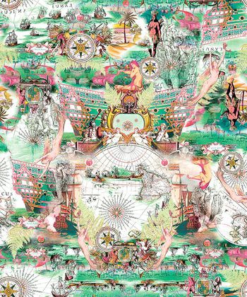 489393-原创时尚大牌海边风景美人鱼华亿平台