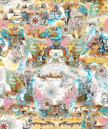 489396-原创时尚大牌海边风景美人鱼华亿平台