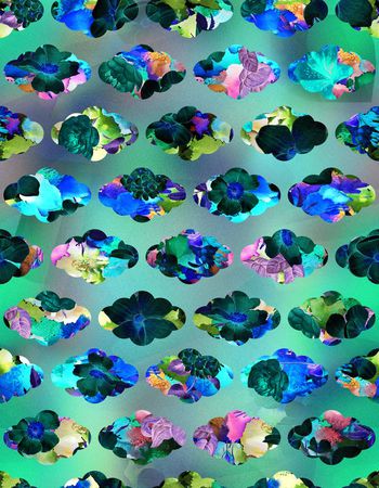 489429-渐变色块花卉组合