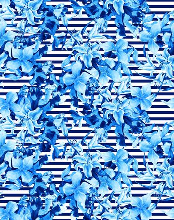 489433-流行时尚青花横纹印花