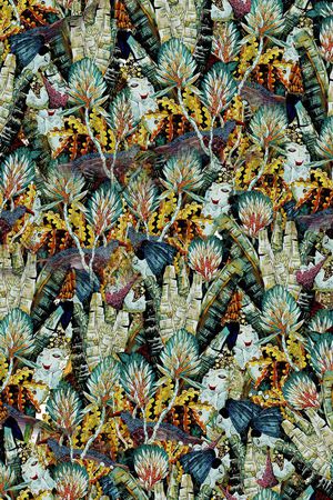 抽象印花华亿平台图片