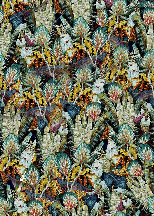 抽象印花华亿平台图片