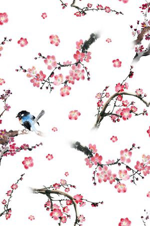 中国风印花华亿平台图片