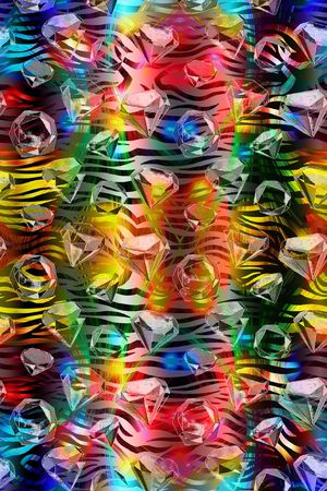 斑马纹印花华亿平台图片