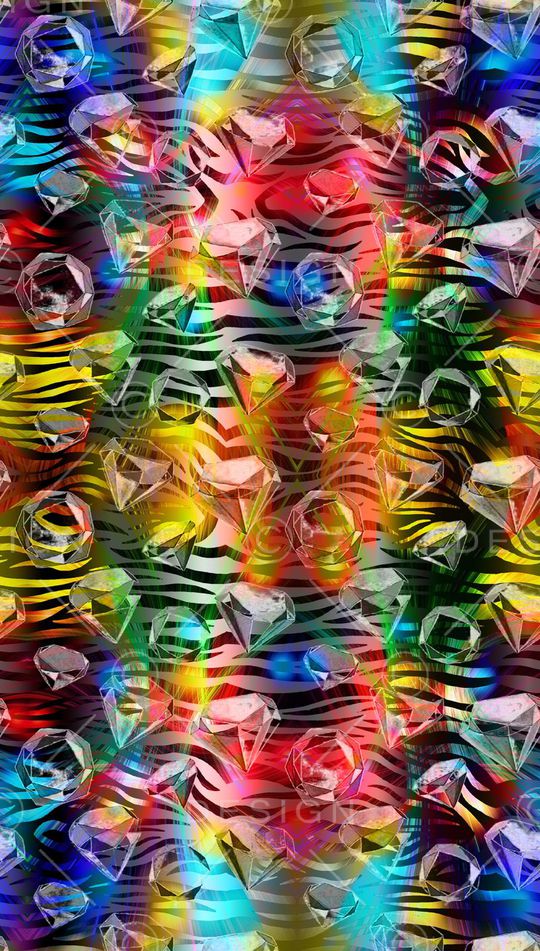 斑马纹印花华亿平台图片