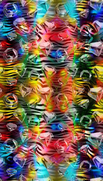 489533-时尚大牌 钻石 霓虹 斑马纹 女装