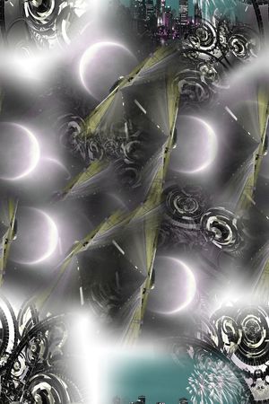 圆月印花华亿平台图片