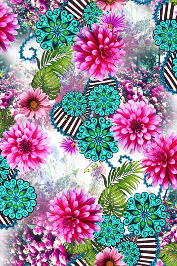 时尚数码印花华亿平台图片