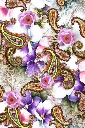 复古印花华亿平台图片