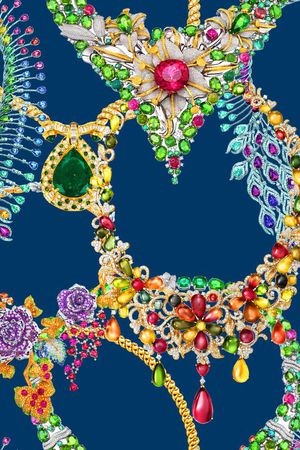 MAX-珠宝花卉印花华亿平台图片