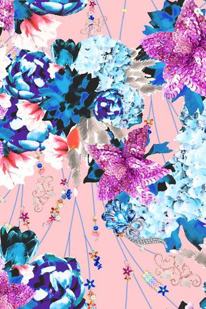 MAX-珠宝花卉印花华亿平台图片