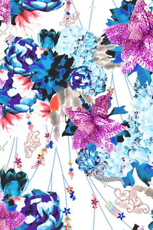 MAX-珠宝花卉印花华亿平台图片