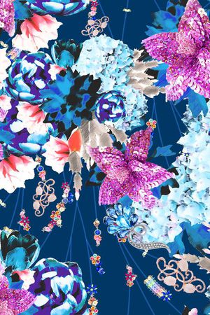 MAX-珠宝花卉印花华亿平台图片