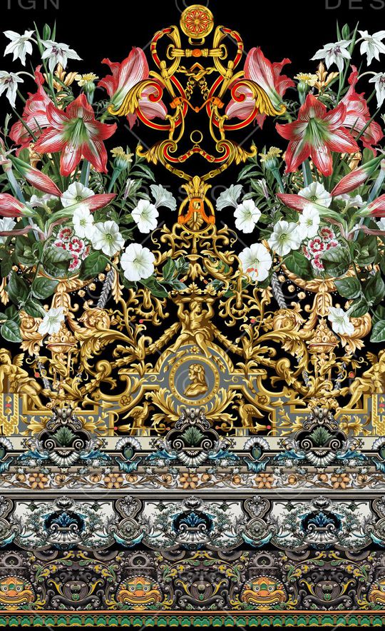 潮流时尚印花华亿平台图片